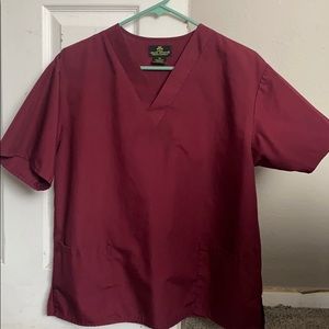 Maroon scrubs